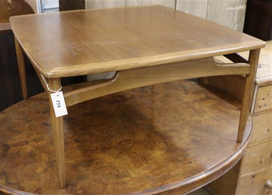 A G-Plan Kofod Larsen coffee table W.86cm